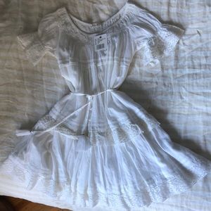 LoveShackFancy lace trim dress size XS